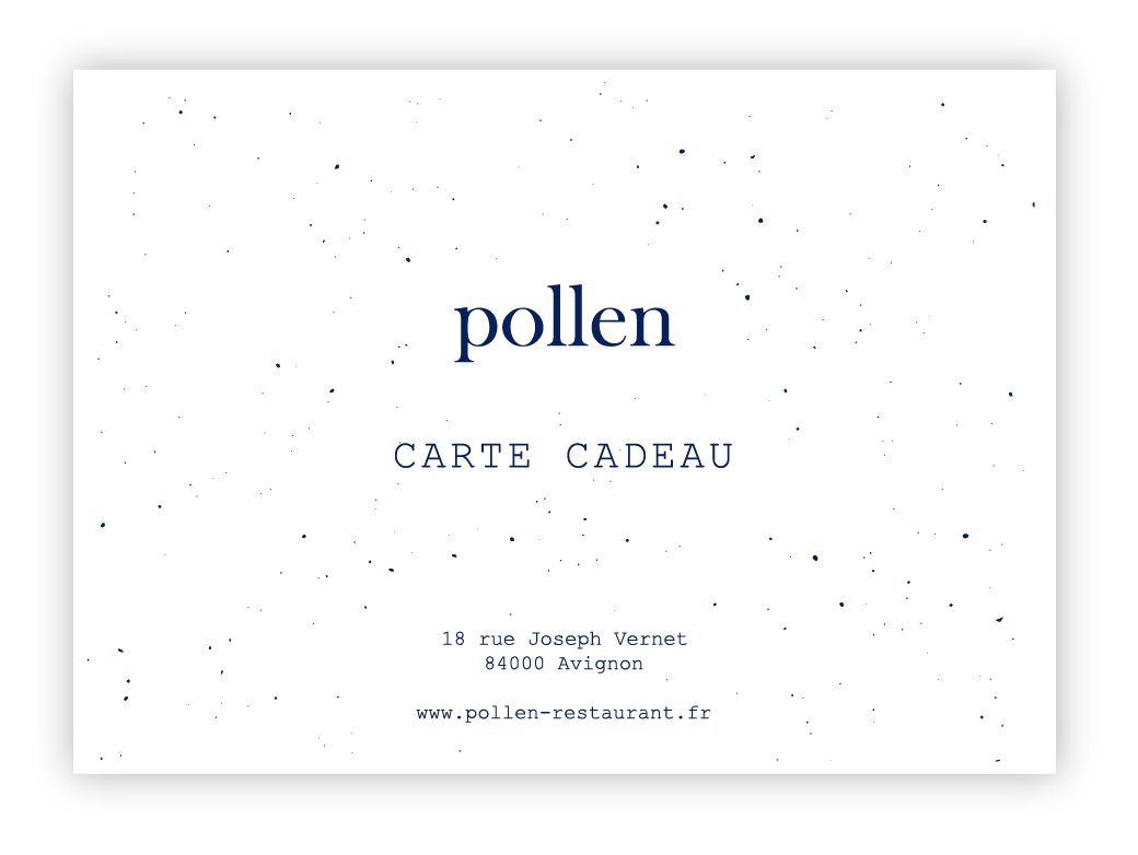 Pollen Avignon_Carte Cadeau Pollen Avignon_Carte Cadeau